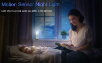 Lámpara Nocturna Sensor De Movimiento USB Recargable LED Portátil Para Habitación De Niños Y Dormitorio Iluminación Dimmable - details 0