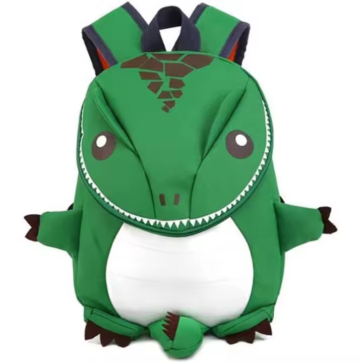 Mochila de Dinosaurios en 3D para niños en edad escolar - Bonita mochila animal with Cremallera Para El Jardín de Infantes o Viajes-Resistant to Agua y durabilidad - 1