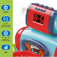 COLORBABY - Mini canasta baloncesto infantil, 2 jugadores, juego de mesa, basket electrónico, con marcadores y lanzadores, 2 niveles, control de volumen y tiempo, incluye 6 pelotas - details 2