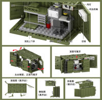 Bloques De Construcción Militar WW2 World War 2 Para Niños Soldados De La Policía SWAT Base De Cannon Arma De Juguetes Compatible Con Lego ABS Sin Batería - details 8
