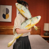 Nueva Simulación Gran Juguetes De Pescado Amarillo Almohada Suave De Peluche Realista Cojín De Descanso Decorativo Regalo - details 15