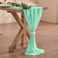 Corredor De Mesa De Tela De Organza 30cm X 300cm Estilo Bohemio Romántico Para Bodas Cumpleaños Y Decoración De Mesa De Valentine's Day - details 5