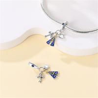 Encanto De Cruz Corona Virgen María En Plata De Ley 925 Para Pulseras Pandora Joyería Fina Para Mujer Regalo Irregular - details 2