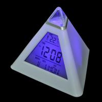 Reloj De Alarma Digital LED Con Termómetro Y Luz Nocturna Para Habitación De Niños Estudiante Despertador Con Forma De Triángulo Tamaño Compacto - details 6