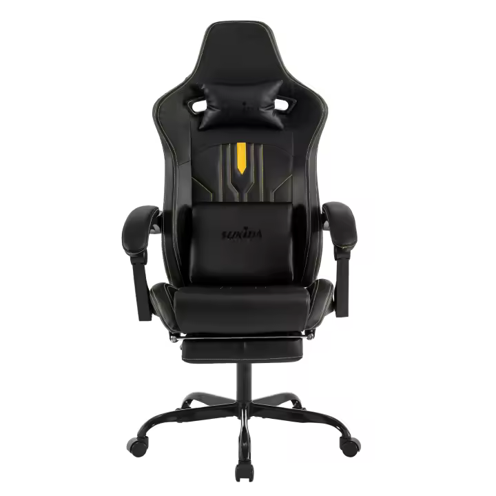 Silla de Orden ergonómico con soporte lumbar Negro - 1
