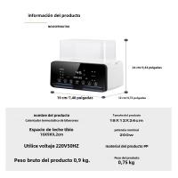 Calentador De Leche Automático Para Bebé Termómetro De Botella De Leche Calentador Y Desinfectador De Botellas De Leche Material P.P. Recargable EU/US Plug - details 16