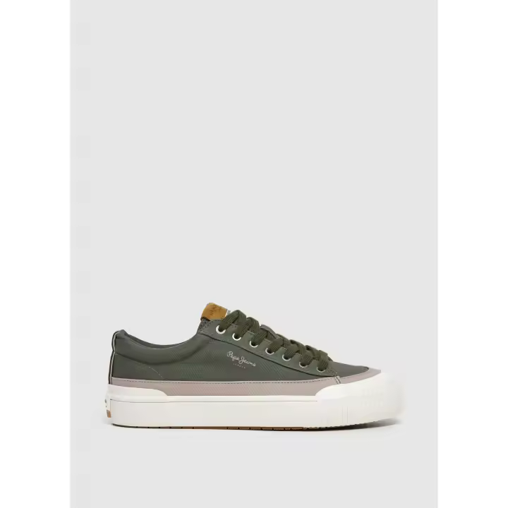 Pepe Jeans Ben Wash Zapatilla Hombre verde militar - 1