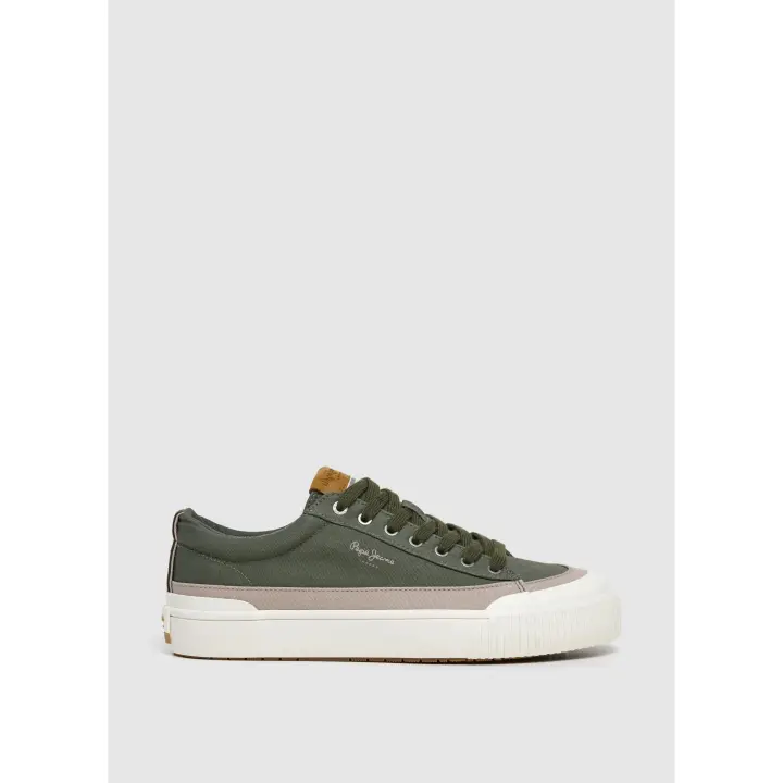 Pepe Jeans Ben Wash Zapatilla Hombre verde militar - 1