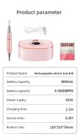 Juego De Secador De Uñas Eléctrico 35000RPM Con Pantalla LED Bajo Ruido Herramientas Para Manicura Y Accesorios De Uñas - details 16