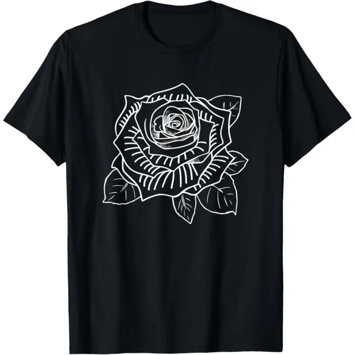 Camiseta de Manga Corta, 100% Algodón, Ropa Unisex para Hombres y Mujeres en 5 Tallas, Camiseta Negra, Cuello redondo con estampado. - 1