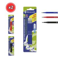 RECAMBIO BOLIGRAFO BORRABLE BISMARK AZUL  - ROJO - NEGRO - 6 UNIDADES - details 3
