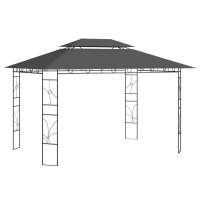 vidaXL Cenador 4x3x2,7 m 160 g/m² Parasol Pérgola Jardín Patio Toldo Color Crema,  Antracita,  Taupé y mas - details 1