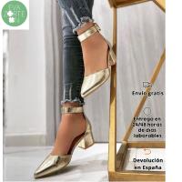 Eva Zorteon - Zapatos de Tacón ancho con Tiras Traseras Mujer,Marca TULIPANO . - details 7