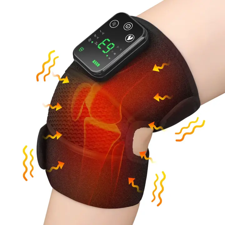 Masaje eléctrico de Rodilla con aire acondicionado infrarrojo, soporte para fisioterapia articular, almohadilla de Codo, masaje de vibración, artritis, lagría, Nuevo - 1
