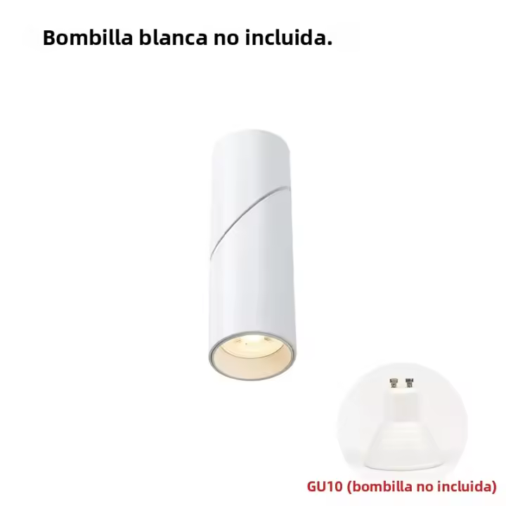 Spotlight LED Plegable Montado En Superficie GU10 Para Sala De Estar Y Cocina Lámpara De Techo De Aluminio Material Black - 1