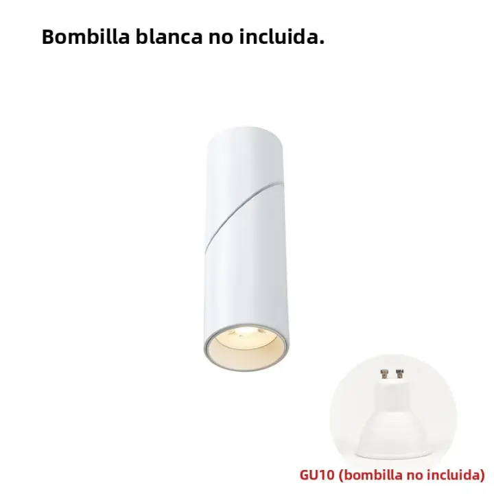 Spotlight LED Plegable Montado En Superficie GU10 Para Sala De Estar Y Cocina Lámpara De Techo De Aluminio Material Black - 1