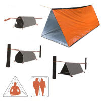Carpa De Camping Para 2 Personas Impermeable Kit De Supervivencia De Emergencia Matriz Al Aire Libre Carpa De Escape - details 3