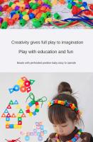 100pcs Bolas De Encaje Educativas Montessori Juguete De Contención Para Niños Autistas Prescolar Entrenamiento Regalos - details 1