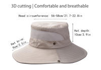 Sombrero De Pescador Panamá Unisex Verano Protección UV Con Pico Ancho Impermeable Y Secado Rápido Malla Transpirable Protección De Cuello - details 3