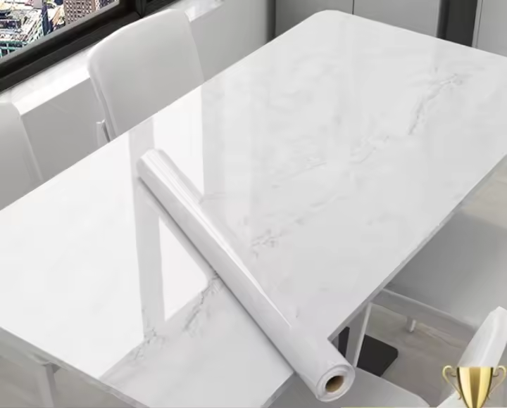 Pegatinas De Mesa Autocolantes Impermeables Y Antigrasa Con Patrón De Marmol Para Renovación De Mesas Y Papel Tapiz Para Cocina Y Baño - 1