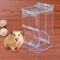 Dispensador De Alimentos Para Mascotas Pequeñas Como Hamsters Conejos Y Ardillas Plástico Transparente Alimentador Automático Para Hamsters Guineapicos - details 4