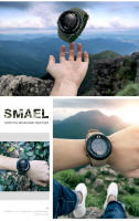 Reloj Digital SMAEL Para Hombre Resistente Al Agua Deportivo Pantalla Grande LED Con Alarma Y Calendario Reloj De Pulsera Masculino SL-1237 - details 10