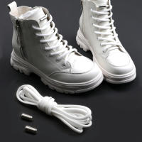 1par De Laces Cierre De Cápulas Metálicas Cierre De Cápula Lazos Para Zapatillas Material De Poliéster Closure De Cápulas Metálicas - details 0