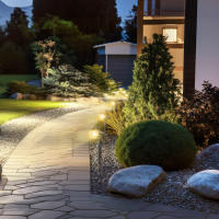 Aktive - Set de 6 balizas solares LED, luz cálida 5-10 lúmenes, 28 LEDs por unidad, autonomía hasta 8h, alcance 2m, instalación en suelo o pared, cabezal inclinable, IP24, ideal para jardín y terraza - details 6