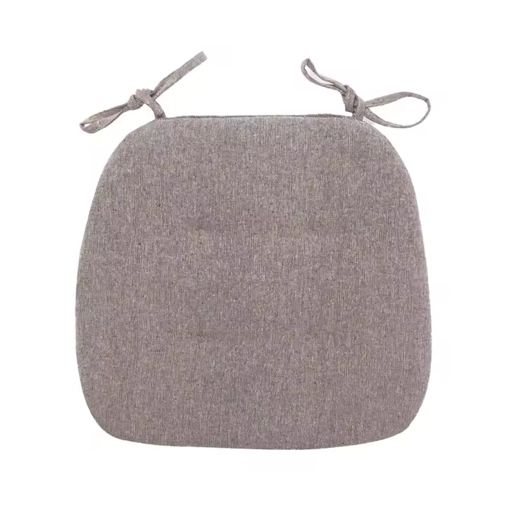 Cojín De Silla De Comedor De Verano Espeso De Algodón Y Lino Transpirable Cojín En Forma De Herradura Para Estudiantes Suministros Para El Hogar - 1
