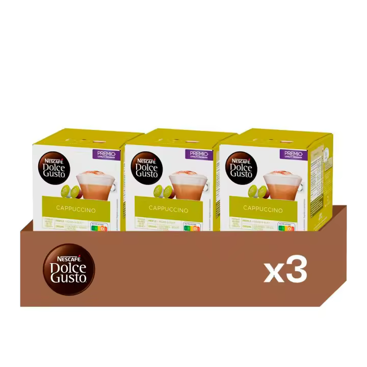 Cappuccino - Pack 3 Cajas de Café (48 uds) | Sabor Sedoso y Completo, Clásico Italiano - 1
