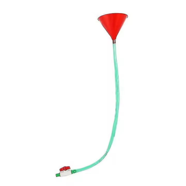 Plastic Filling Funnel Beer Funnel Wine Liquid Pipe Tube Plastic Valve Hose For Birthday Beer Festi - 1