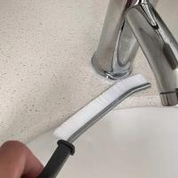 Cepillo De Limpieza Para Grietas Y Esquinas Limpiador De Ventanas Azulejos De Cocina Y Baño Cepillo De Escobilla Para Angulos Muertos Negro - details 5