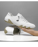 Zapatos De Verano Para Hombre Tamaños Grandes Casual Comodidad Baja Suela Suave Transpirable Deporte Cuero Sintético Bota Plana - details 36