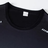Pack De 4/1/2 Camisetas Deportivas Para Hombres Con Gradiente Secado Rápido Casual Manga Corta Multicolor Talla Mixta Running Fitness - details 12