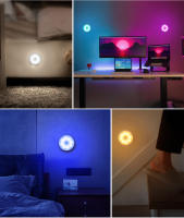 Lámpara Nocturna LED Con Sensor De Movimiento Recargable RGB Para Cocina Armario Escalera Luz De Fondo Sin Cable Luz De Gabinete - details 8