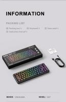 Teclado De Juego Onikuma G67 Switch Magnético 8KHz 0.02mm Sin Ruido Luces De Encendido 67 Teclas Compacto Y Contraídas - details 14