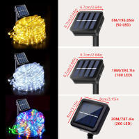 Luz De Enredadera Solar Para Jardín Puerta Y Valla Decoración De Navidad Con 200/100/50 LEDs Para Exterior Instalación Sencilla Fuente De Energía Solar - details 2