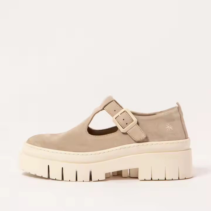 Art Zapatos 1957 SILK SUEDE CREAM/AMBERES para Mujer color Cream - 1