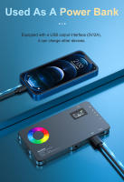 Luz De Video RGB MAMEN 70° Con Batería Recargable De 4000mAh Luz De Cámara LED Para Youtube Vlog Autoefie CRI95+ Aluminio Ajuste De Brillo 0-100 - details 7