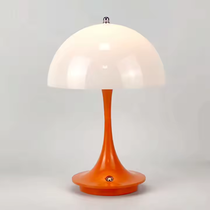 Lámpara De Mesa LED Recargable De Hongo Moderna Para Dormitorio Restaurante Café Decoración Minimalista Luz Nocturna Táctil Regalo - 1