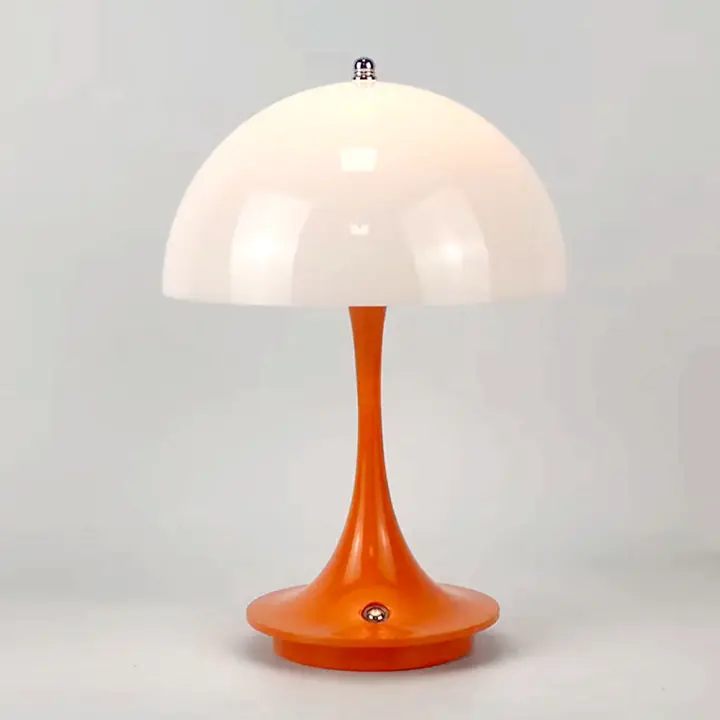 Lámpara De Mesa LED Recargable De Hongo Moderna Para Dormitorio Restaurante Café Decoración Minimalista Luz Nocturna Táctil Regalo - 1