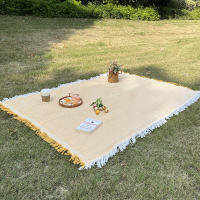 1pc Alfombra Portátil Para Camping Y Picnic Impermeable De 90-150cm Material PE Algodón Ideal Para Exterior Playa Y Camping - details 9