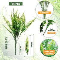 Ferni Artificial De Boston Falso Para Exteriores Plantas Falsas De Interior Esteros Y Hojas Rama De Arbusto Plantas Falsas - details 2