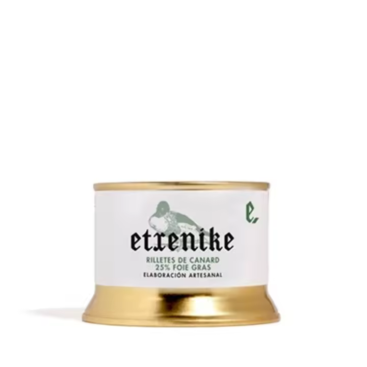 Rilletes de Canard Gourmet con 25% de Foie Gras - Delicada conserva de pato con suave textura - Marca Sapidum Gourmet - 1