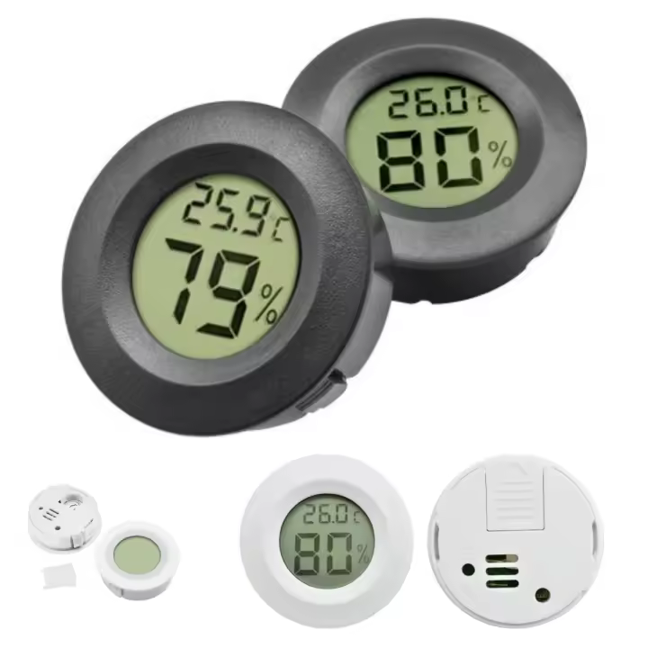 Mini Termómetro Digital Con Pantalla LCD Medidor De Temperatura Y Humedad Para Nevera Y Congelador Rango -50~ +70°C Sensor Detector De Temperatura Y Humedad 1PC - 1