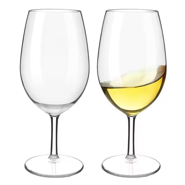 MICHLEY Juego De Cristales De Plástico Transparentes Y No Rompibles Para Vino Y Jugos De 2/4/6 Piezas Rojos Para Bodas Y Fiestas - 1