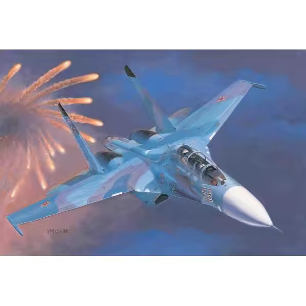 TROMPETER 01645 SU-27UB RUSO FLANKER C FIGHTER 1/72 - 1