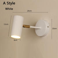 Lámpara De Pared Moderna Art Exhibition Rotable En Cilindro De Metal Para Decoración De Dormitorio Y Sala De Lectura Luz LED Incluida Fuente De Alimentación AC 90-260V - details 4