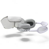 AHERO Max Auriculares Diadema Transpirable Bluetooth Calidad Premiun con Funda Almohadillas Magneticas Cascos Color Plata - details 0