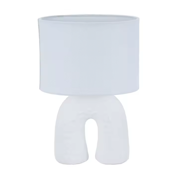 Lámpara de mesa Versa Blanco Cerámica 18 x 28 cm - 1
